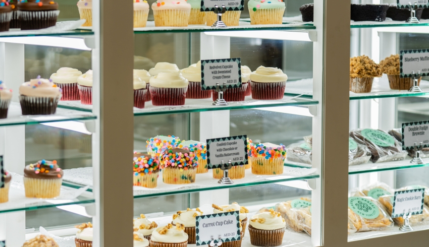 Cupcakes at a Magnolia Bakery location
