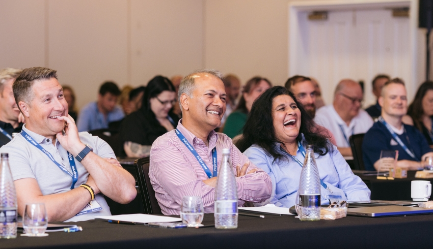 Attendees at an InXpress franchisee event